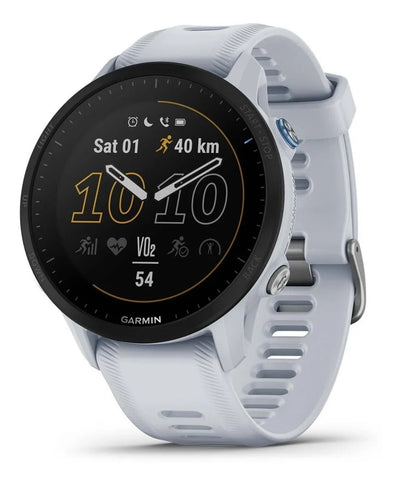 Reloj Garmin Gps Forerunner 955 Triatlón Blanco Color Del Bisel Negro
