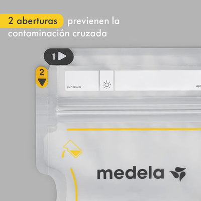 Medela X100 Bolsas Leche Materna Easy Pour 7 Oz