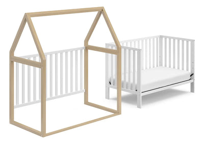 Storkcraft Orchard - Cuna Convertible 5 En 1 Blanco Con Ma. Color Negro