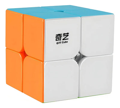 Pack X2 Rubik 2x2-3x3 Qiyi Stickerless Speed Cube