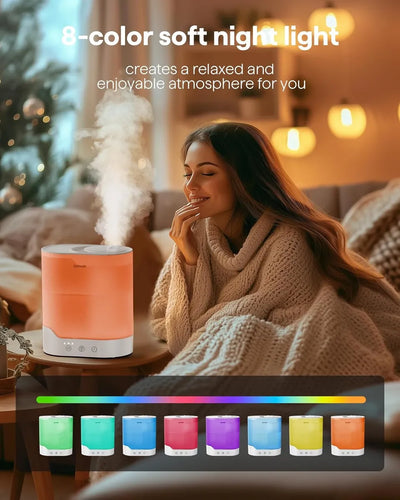 Humidificador Para Bebes Dormitorio Y Hogar De Niebla Fría Blanco