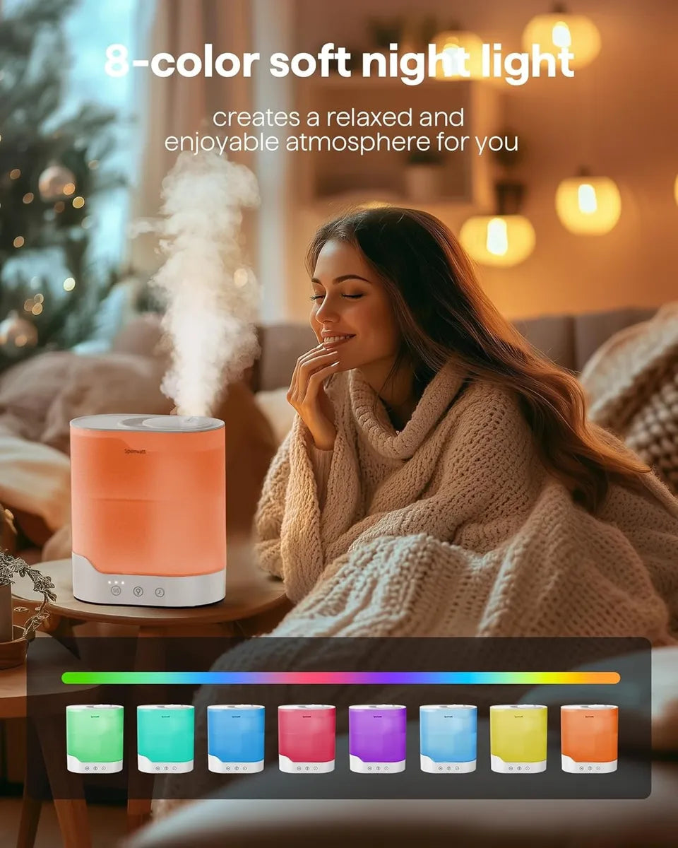 Humidificador Para Bebes Dormitorio Y Hogar De Niebla Fría Blanco