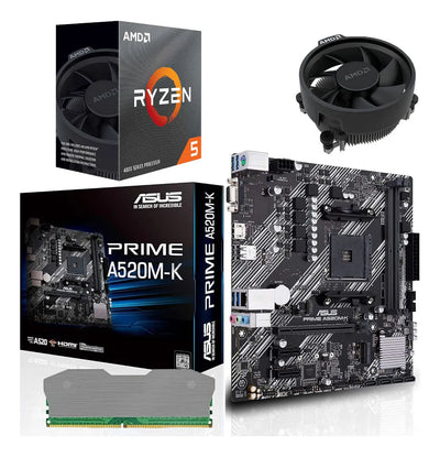 Combo Board A520m Procesador Amd Ryzen 5 4500 Ram 8gb Pc