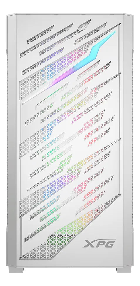 Gabinete Xpg Starker Air Btf Wh Cristal Templado Argb Led Color Blanco