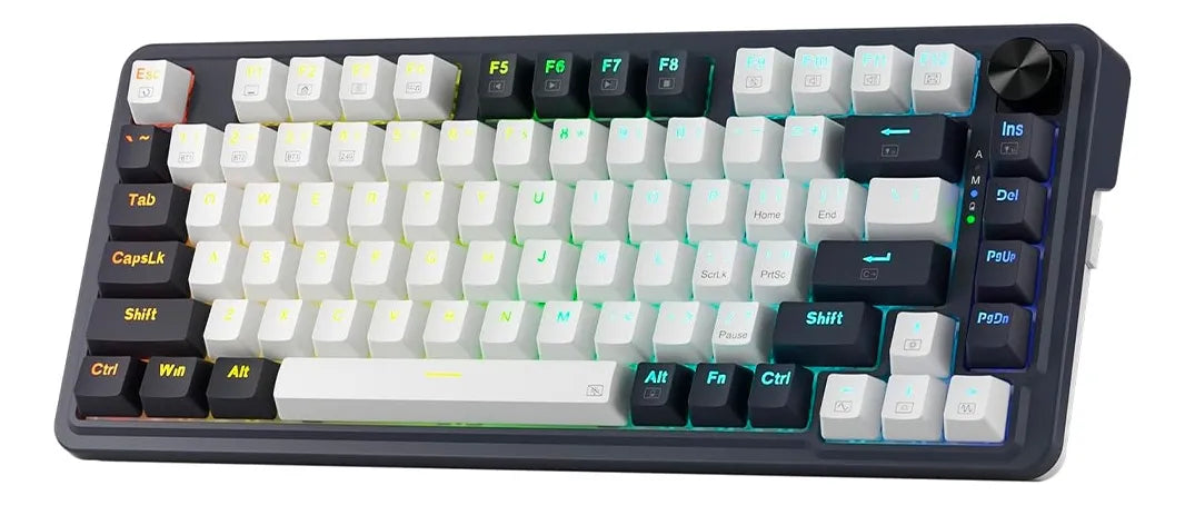 Teclado Redragon Ucal Pro Wireless 75% K673wb-rgb-pro Sp Teclado Negro Idioma Español Latinoamérica
