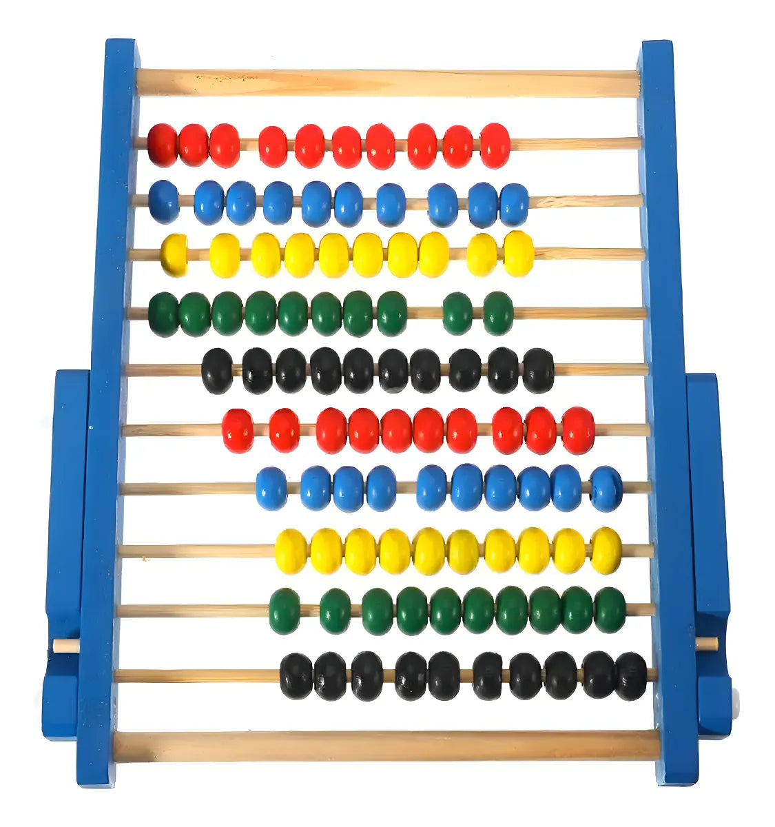 Abaco Didáctico Para Aprender Niños En Madera Aprendizaje Color Azul
