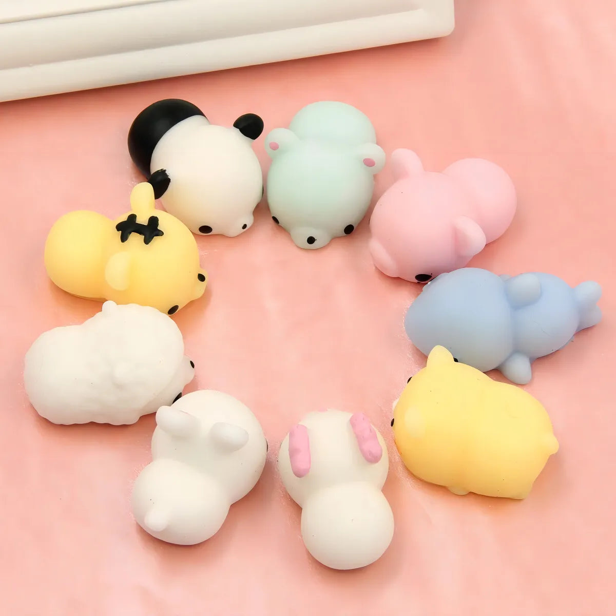 10 unidades de compresión antiestrés Squish Squishy Pets