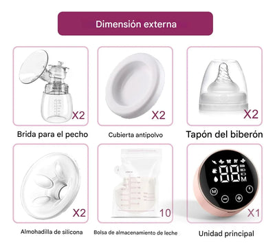 Extractor De Leche Eléctrico Doble 9 Niveles
