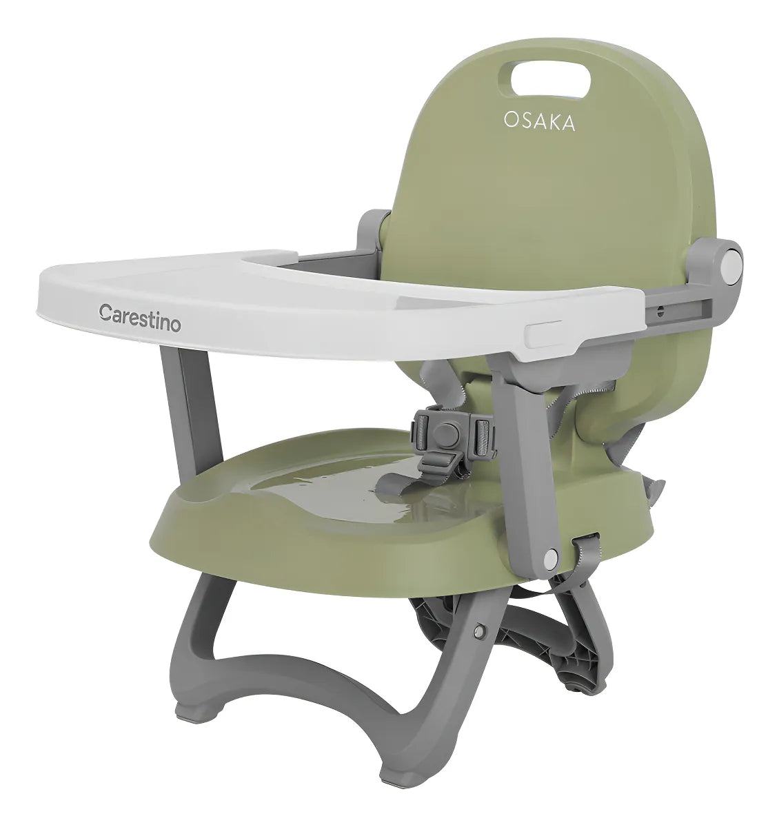 Silla De Comer Bebe Carestino Osaka Booster Altura Adaptable con Bandeja Extraíble