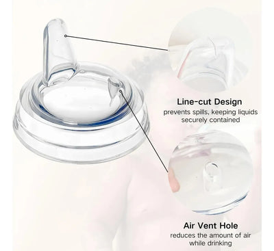 Vaso Entrenador Avent Antiderrame + 2 Boquillas 9 Onzas Rosa