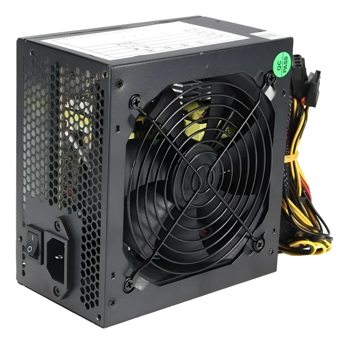 Fuente De Poder Real Compurtador 550 Watts Unitec 24+4 Pines Negro