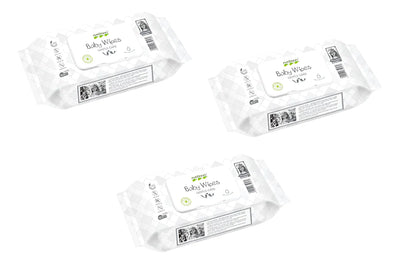 3 Paq. Toallitas Húmedas Nateen Baby Wipes X80und Para Bebé