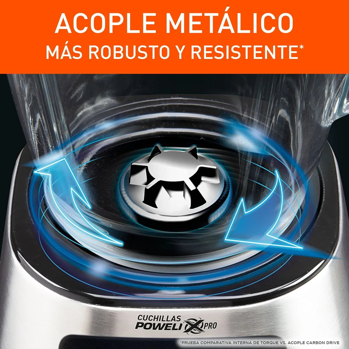 Licuadora Imusa Ultraforce + 2v Vaso De Vidrio 2.2l Color Plateado