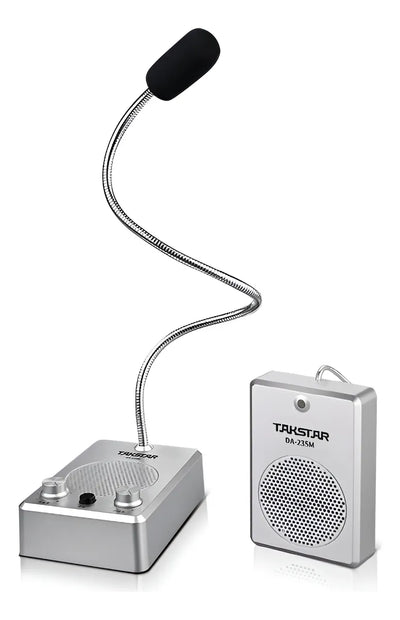 Microfono Sistema De Respuesta Da235m Takstar Intercomunicad Color Gris