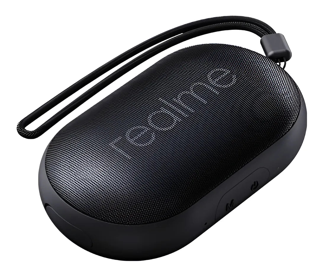 Bocina Mini Realme Bolcillo Bluetooth Speaker Portatil Color Negro