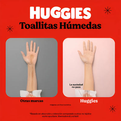 Toallitas Húmedas Huggies Limpieza Efectiva - 48 Un