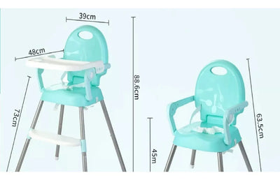 Silla Comedor Para Bebe Portátil Niños Color Niñ@s Gris