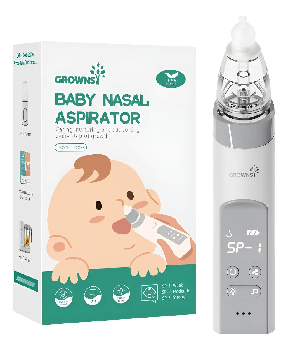 Aspirador Nasal Grownsy Eléctrico, Succión Ajustable