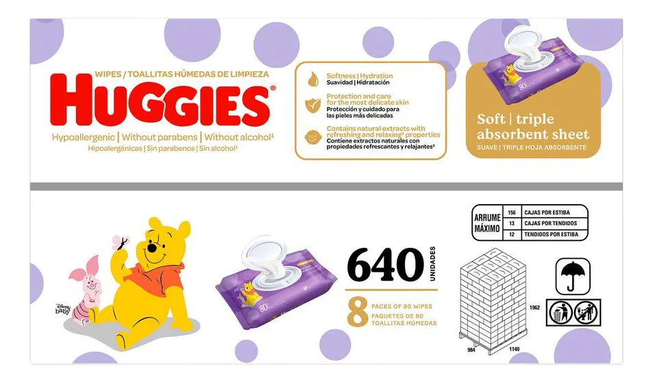 Pañitos Humedos Huggies X 640 - Unidad