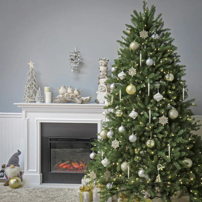 Árbol De Navidad Artificial Preiluminado 6 Pies Dunhill Fir