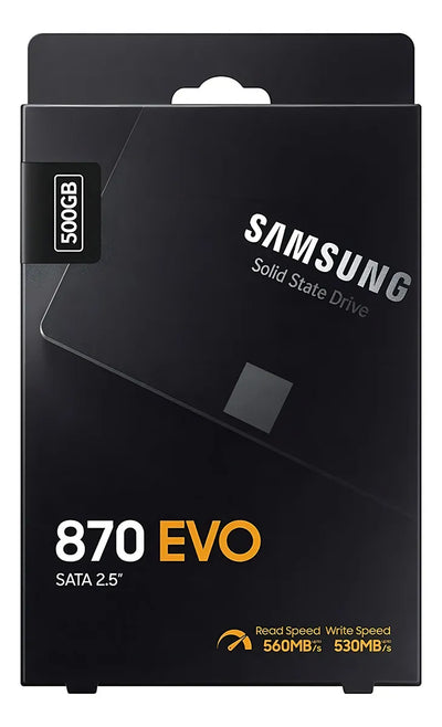 Disco sólido interno Samsung 870 EVO MZ-77E500 500GB negro