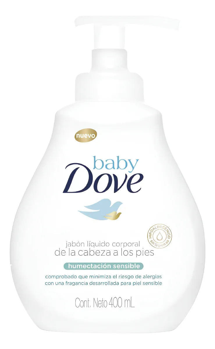 Jabón Dove Baby Líquido Sensible 400ml