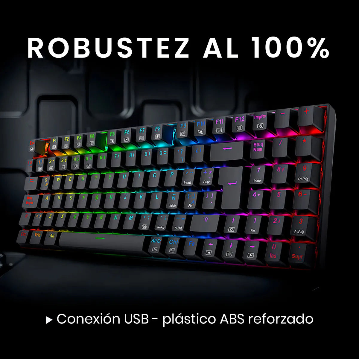 Teclado Gamer Redragon Ziggs K669-rgb Alámbrico, Español, Negro, Red Switch