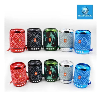 Mini Parlante Portátil Soporte Celular Bluetooth Fm Usb Tf Azul