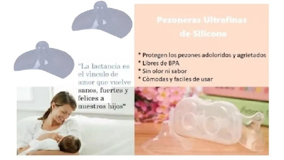 Pezoneras Lactancia Ultrafina De Silicona Envío Inmediato