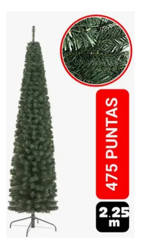 Árbol De Navidad, Pino Vela. De 2.25 Mtrs. Verde