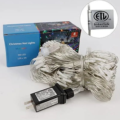 Red De Luces Led Navideñas 12 X 5' Multicolor Para