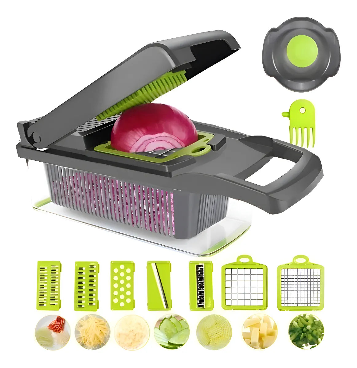 Mandolina Cortador Verduras Multi Picador Vegetales 15 En 1