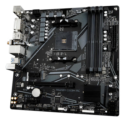Motherboard Gigabyte A520m Ds3h Ac Am4 Wifi M.2 Nvme