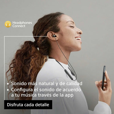 Audífonos Sony Internos Inalámbricos Wi-c100 Color Negro