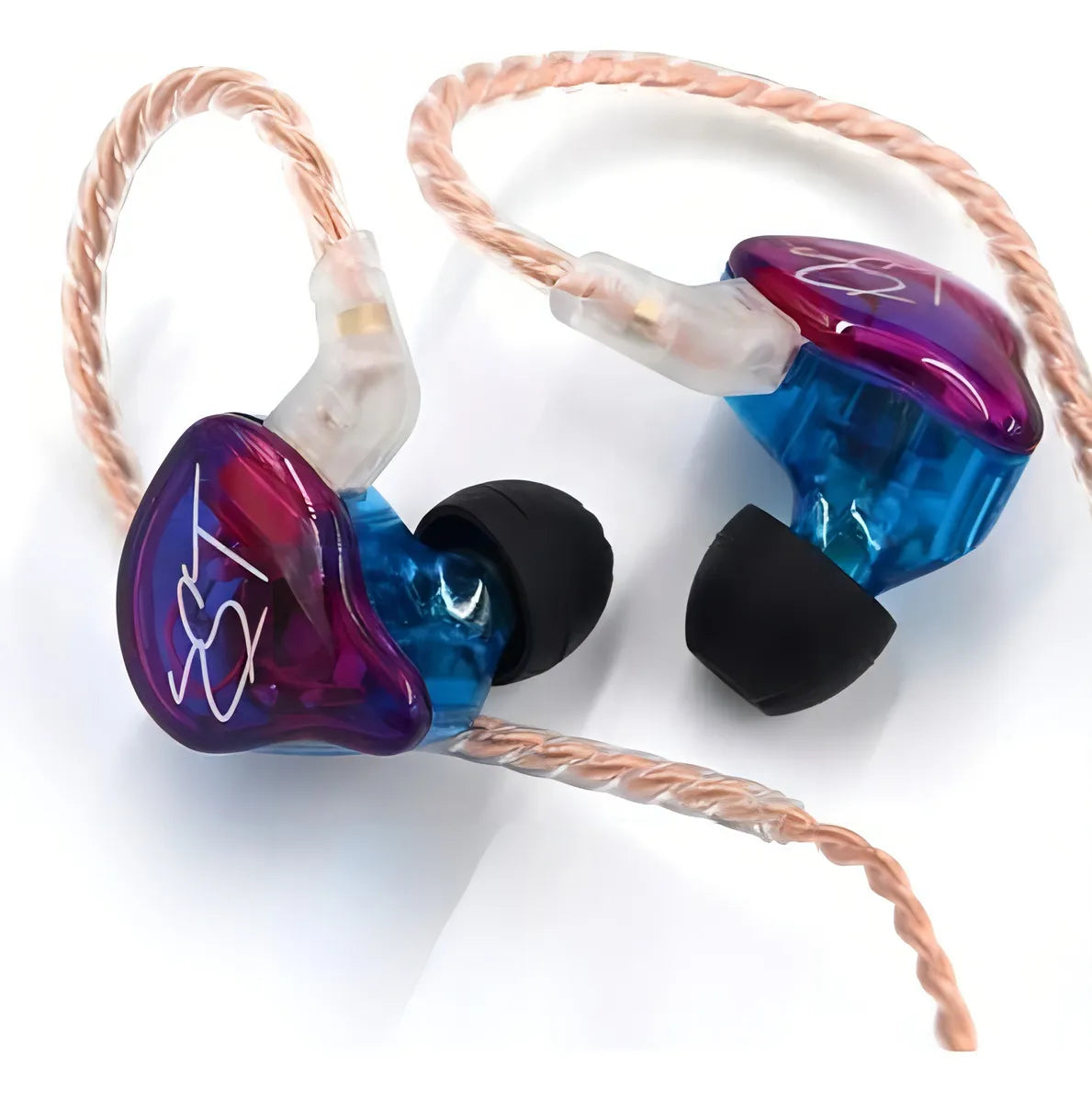 Monitor Kz Zst In Ear sin micro Stage Return en color violeta sin micrófono