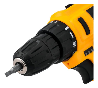 Taladro Atornillador Inalámbrico Ferrenovo Max Color Amarillo