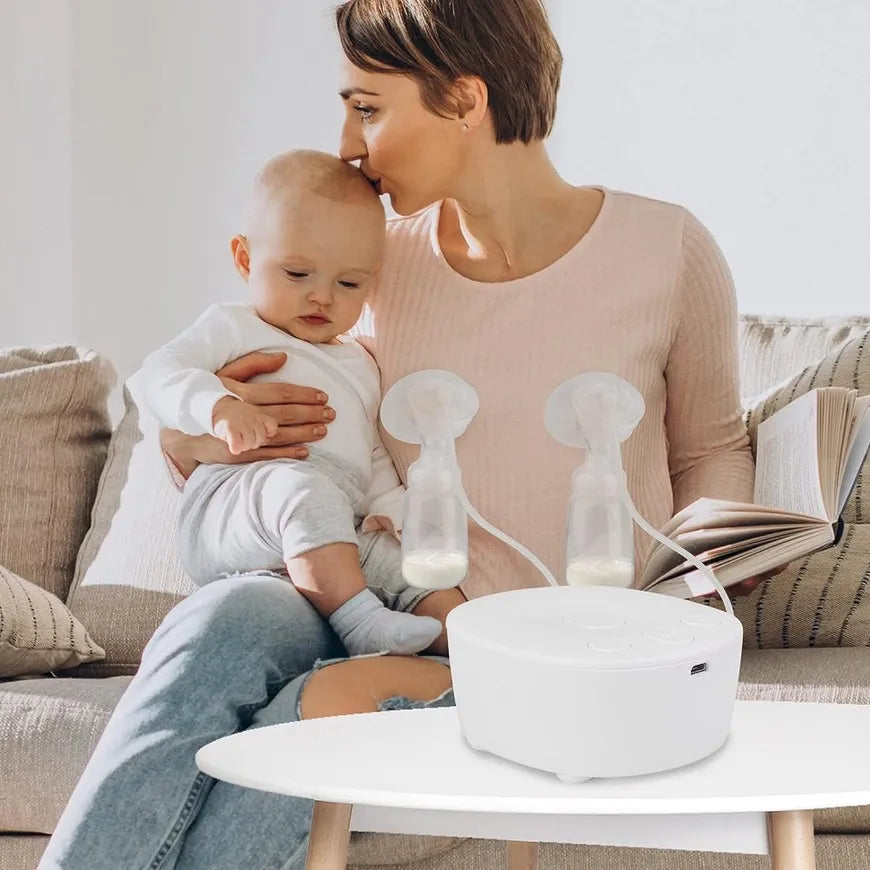 Extractor De Leche Eléctrico Doble My-371 Blanco