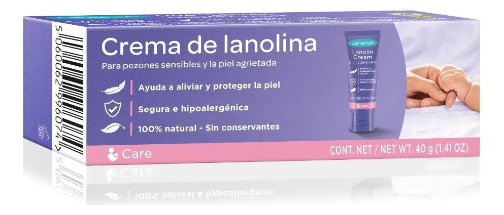 Crema Pezones Lanolina Para Mamás Lactantes Lansinoh 40g