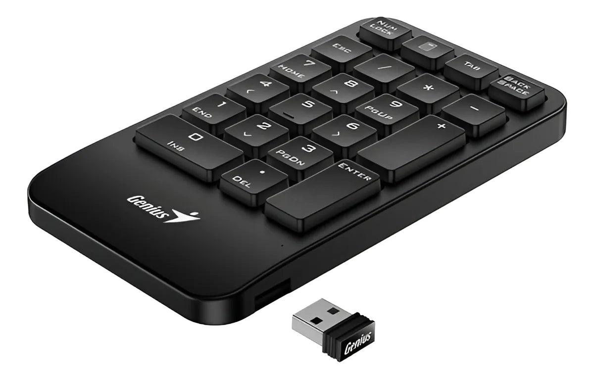 Teclado Numerico Inalambrico Para Pc O Notebook Genius 1000 Teclado Negro Idioma Español Latinoamérica