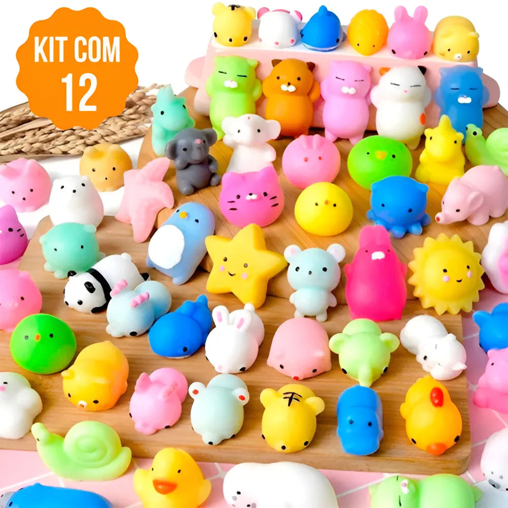 Things Nerd Variado 12 mascotas blandas de mochi para exprimir los squishies
