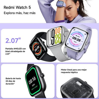 Xiaomi Redmi Watch 5, Smartwatch Llamadas Bluetooth 5atm Gnss, Gris Blanco Blanco Blanco