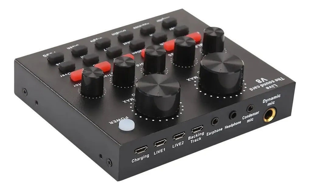 Mezclador Tarjeta Externa Sonido Usb Audio Música Rondon Color Varios