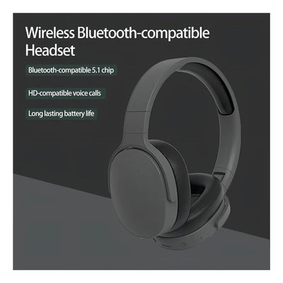 Auriculares Estéreo Envolventes Macaroon P2961 Genérica Color Negro