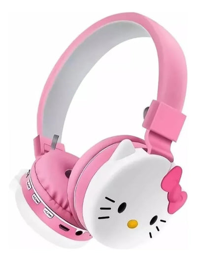 Audifonos Diadema Mario, Bluetooth, Micro Sd, Fm, Acolchada Hello Kitty