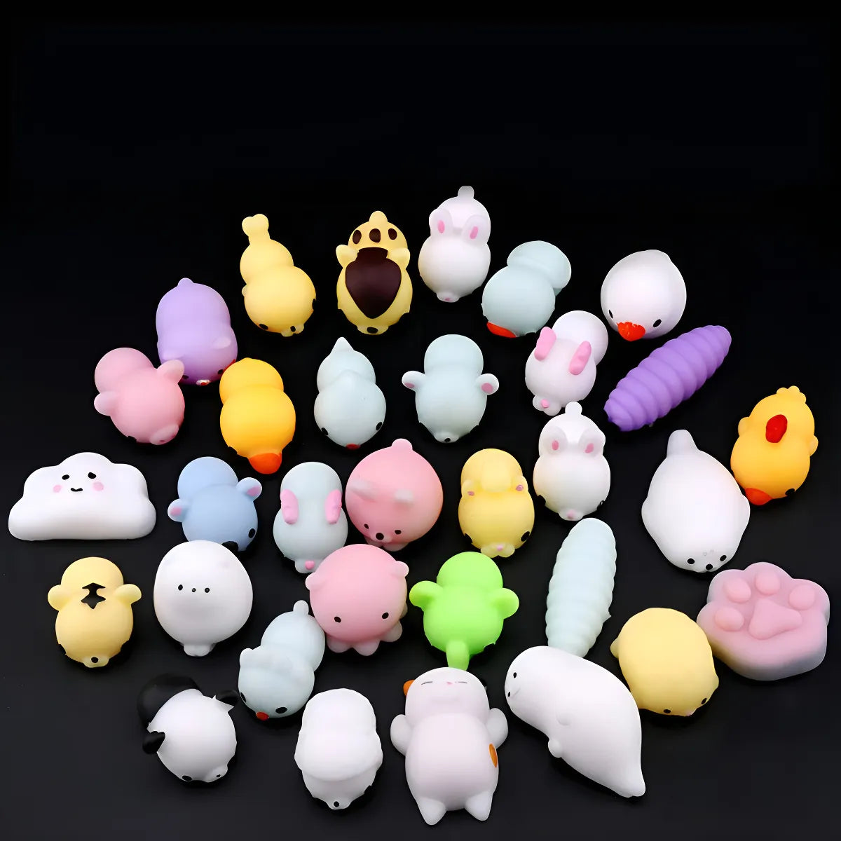 10 unidades de compresión antiestrés Squish Squishy Pets