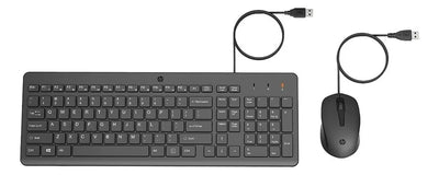 Combo Teclado Y Mouse Hp 150 Alámbrico Color Negro
