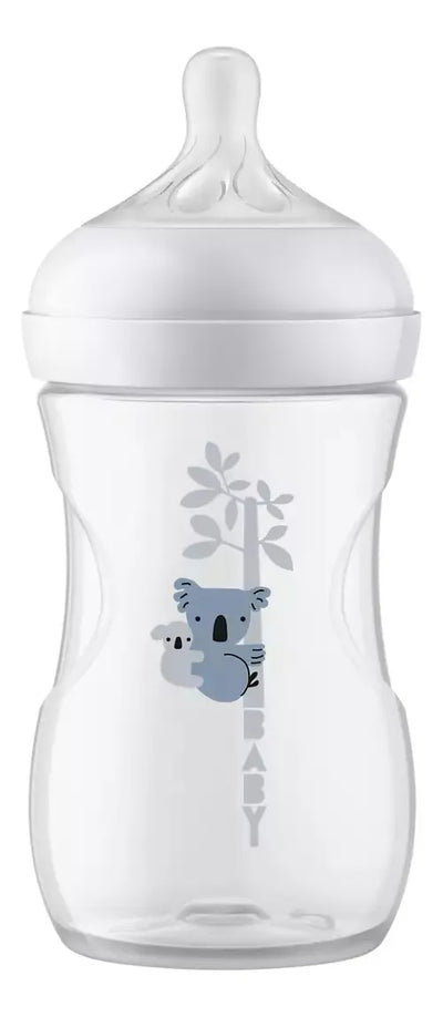 Biberon Avent Natural 3.0 Response 9oz/260ml Deco Koala Color Traslúcido