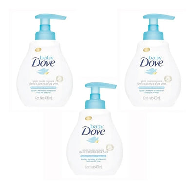 Dove Baby Jabón Líquido 3 Und