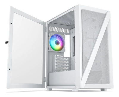 Vetroo M05 Micro Atx Caja De Pc Para Computadora Con Puerta White