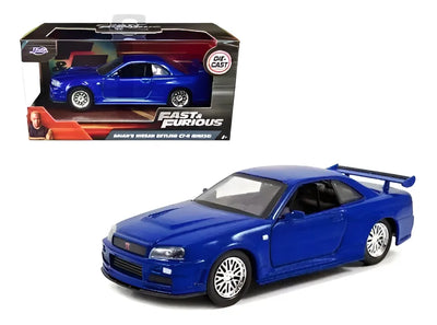 Brian´s Nissan Skyline Gt-r Rápido Y Furioso 1:32 Jada Color Azul Rey